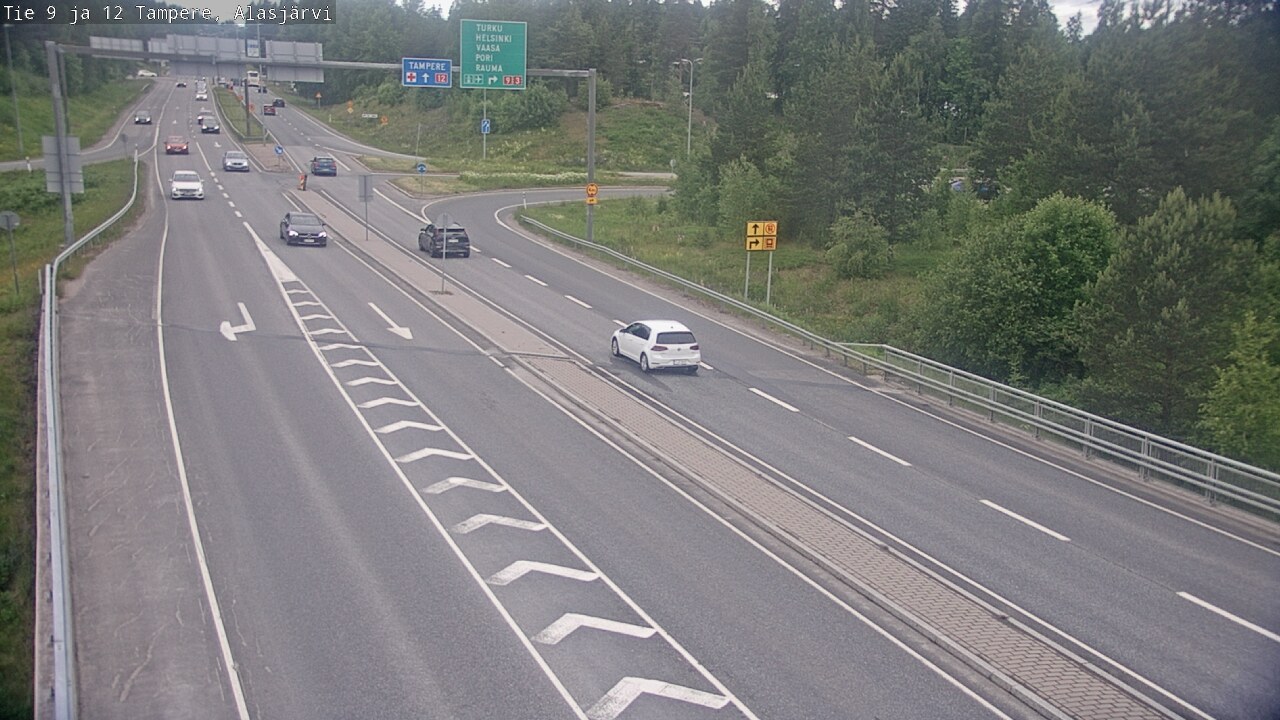 Weather Camera Image Väg 12 Tammerfors, Alasjärvi, Tampere, Pirkanmaa