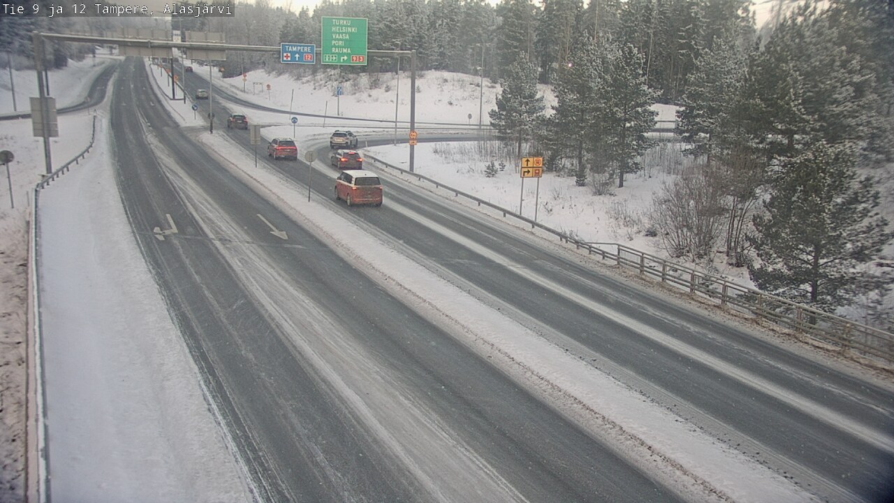 Weather Camera Image Väg 12 Tammerfors, Alasjärvi, Tampere, Pirkanmaa
