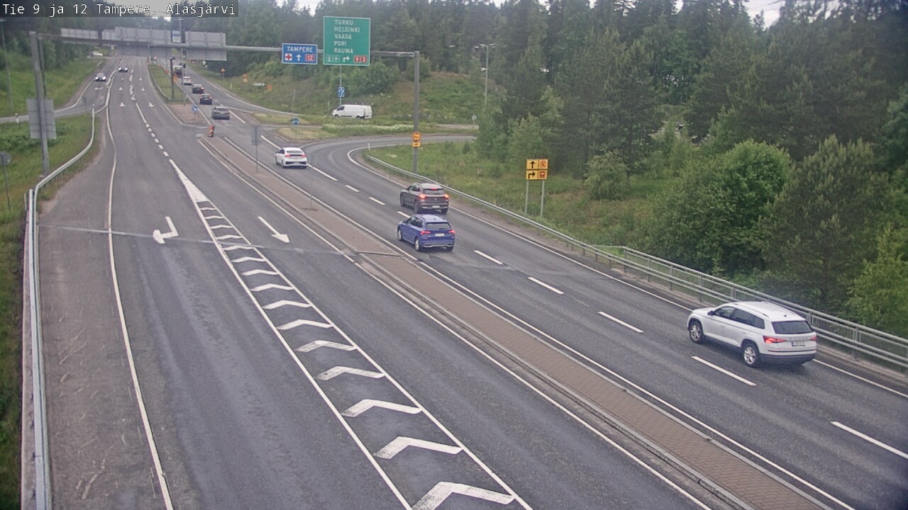 Weather Camera Image Road 12 Tampere, Alasjärvi, Tampere, Pirkanmaa
