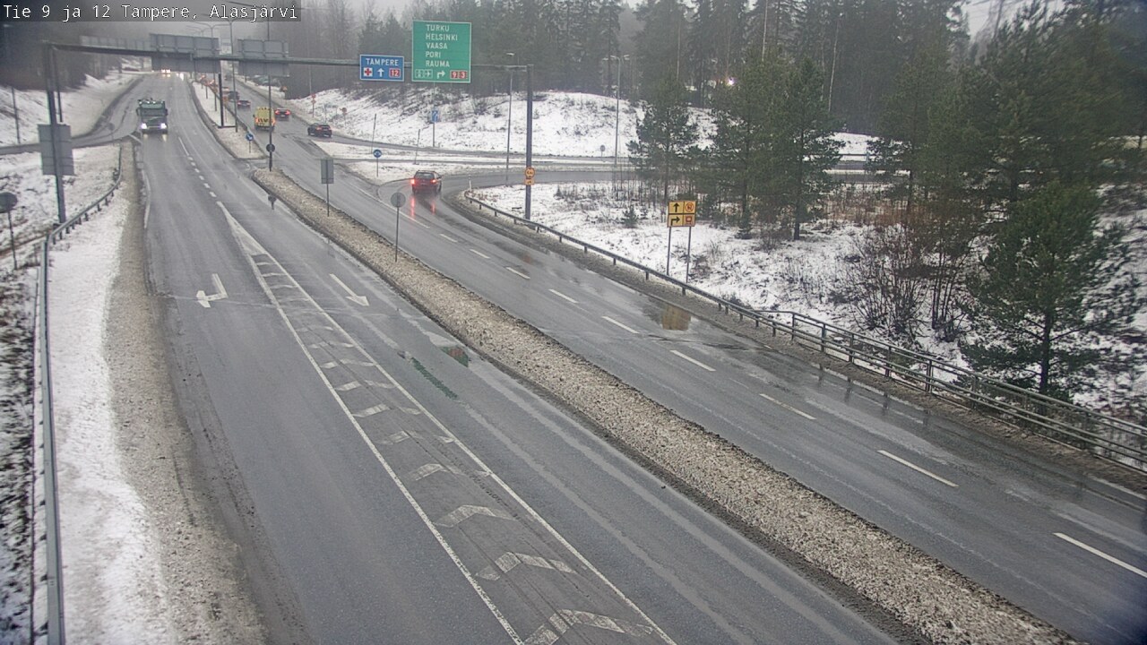Weather Camera Image Väg 12 Tammerfors, Alasjärvi, Tampere, Pirkanmaa