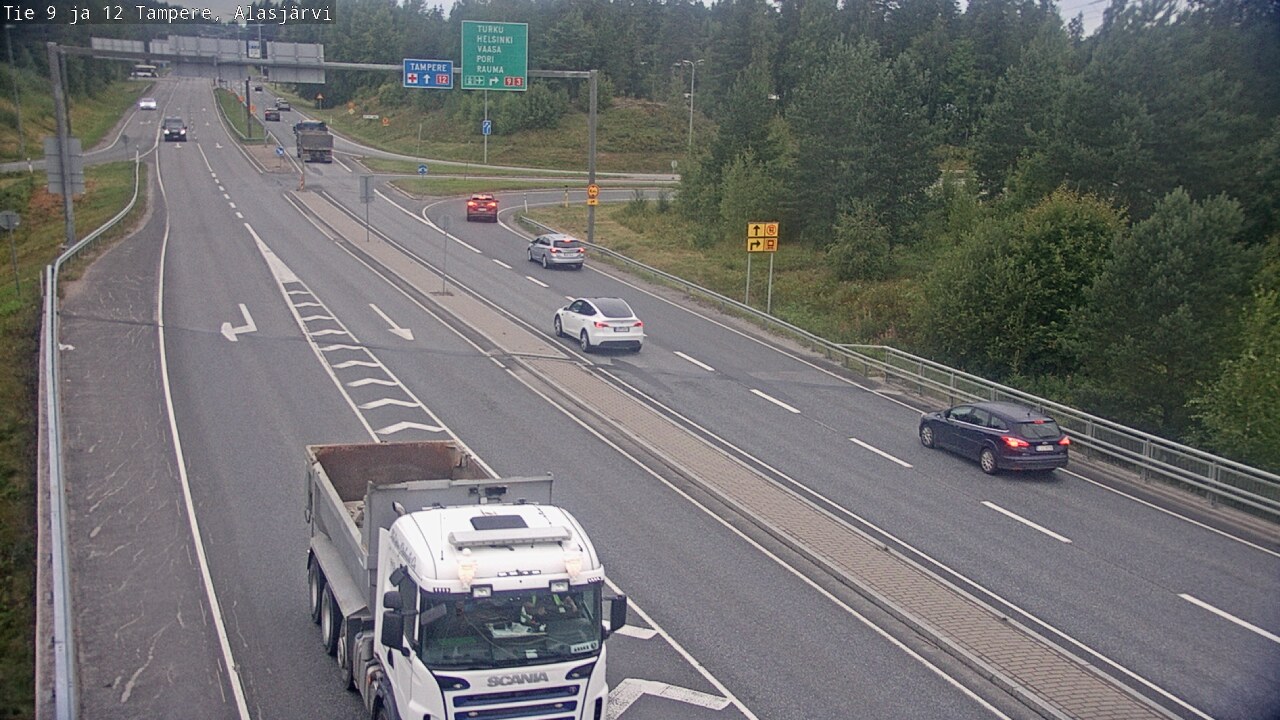 Weather Camera Image Road 12 Tampere, Alasjärvi, Tampere, Pirkanmaa