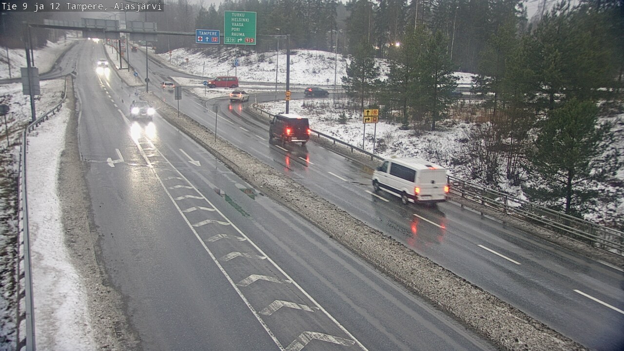 Weather Camera Image Väg 12 Tammerfors, Alasjärvi, Tampere, Pirkanmaa