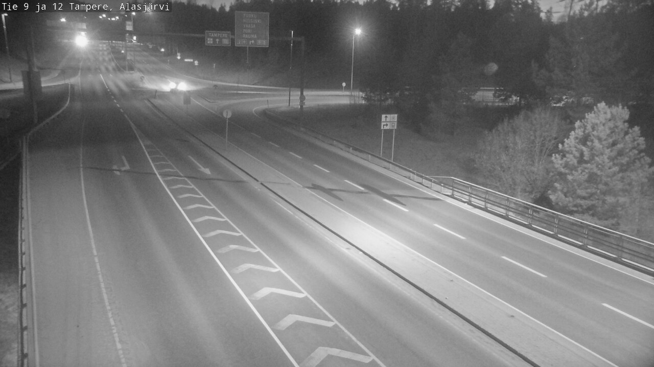 Weather Camera Image Väg 12 Tammerfors, Alasjärvi, Tampere, Pirkanmaa