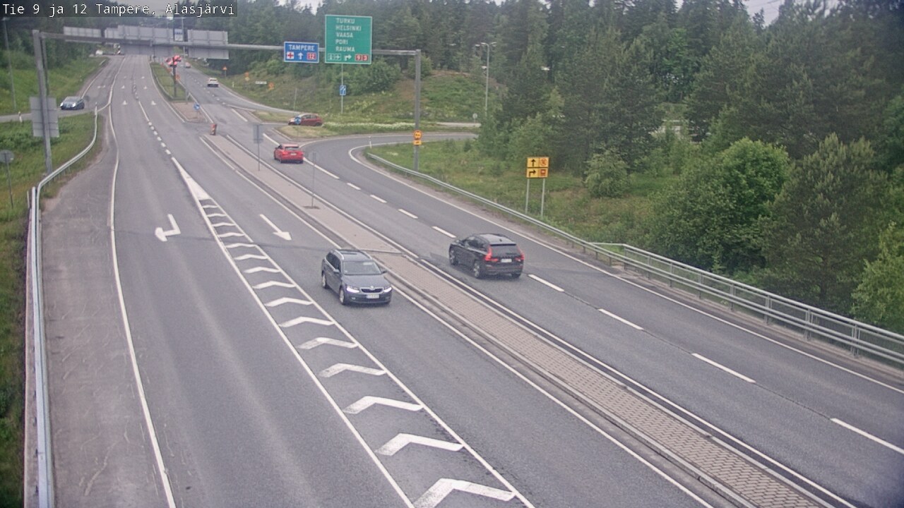 Weather Camera Image Väg 12 Tammerfors, Alasjärvi, Tampere, Pirkanmaa