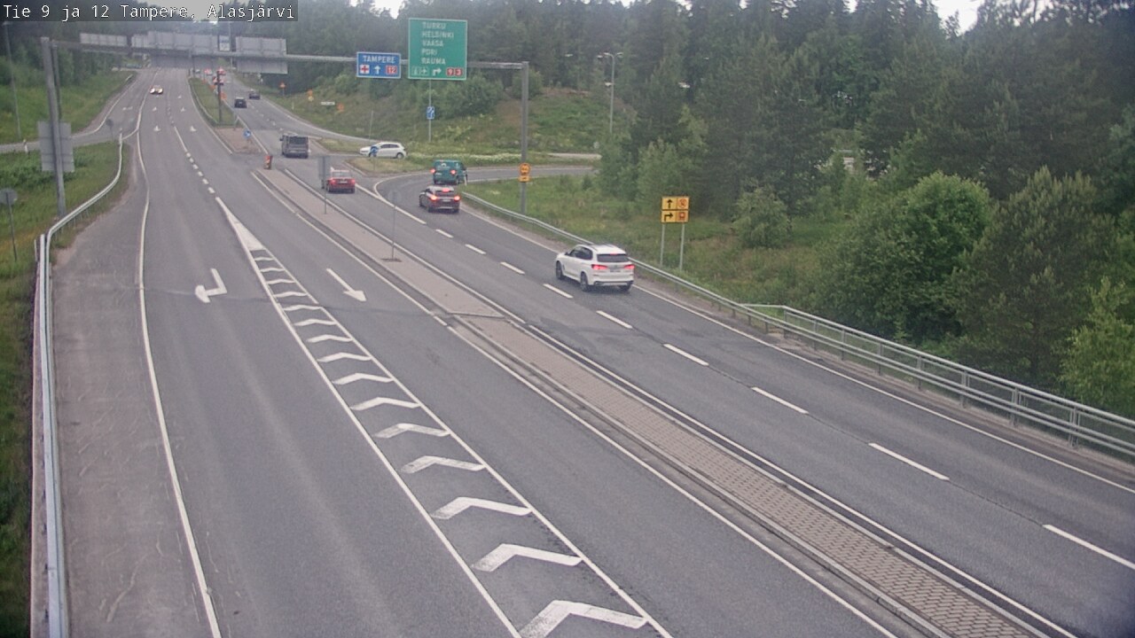 Weather Camera Image Väg 12 Tammerfors, Alasjärvi, Tampere, Pirkanmaa