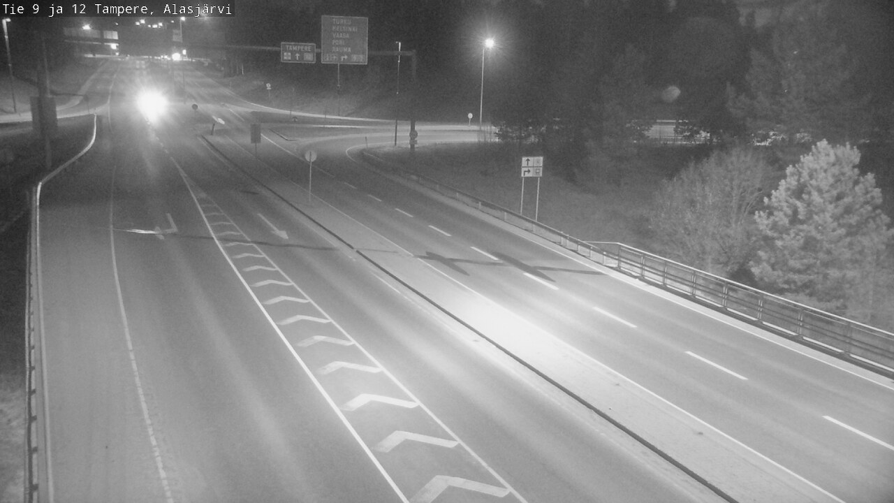 Weather Camera Image Väg 12 Tammerfors, Alasjärvi, Tampere, Pirkanmaa