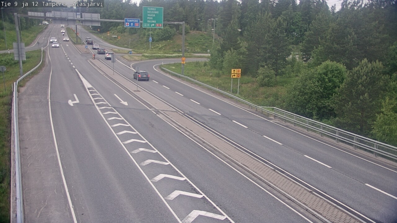 Weather Camera Image Väg 12 Tammerfors, Alasjärvi, Tampere, Pirkanmaa