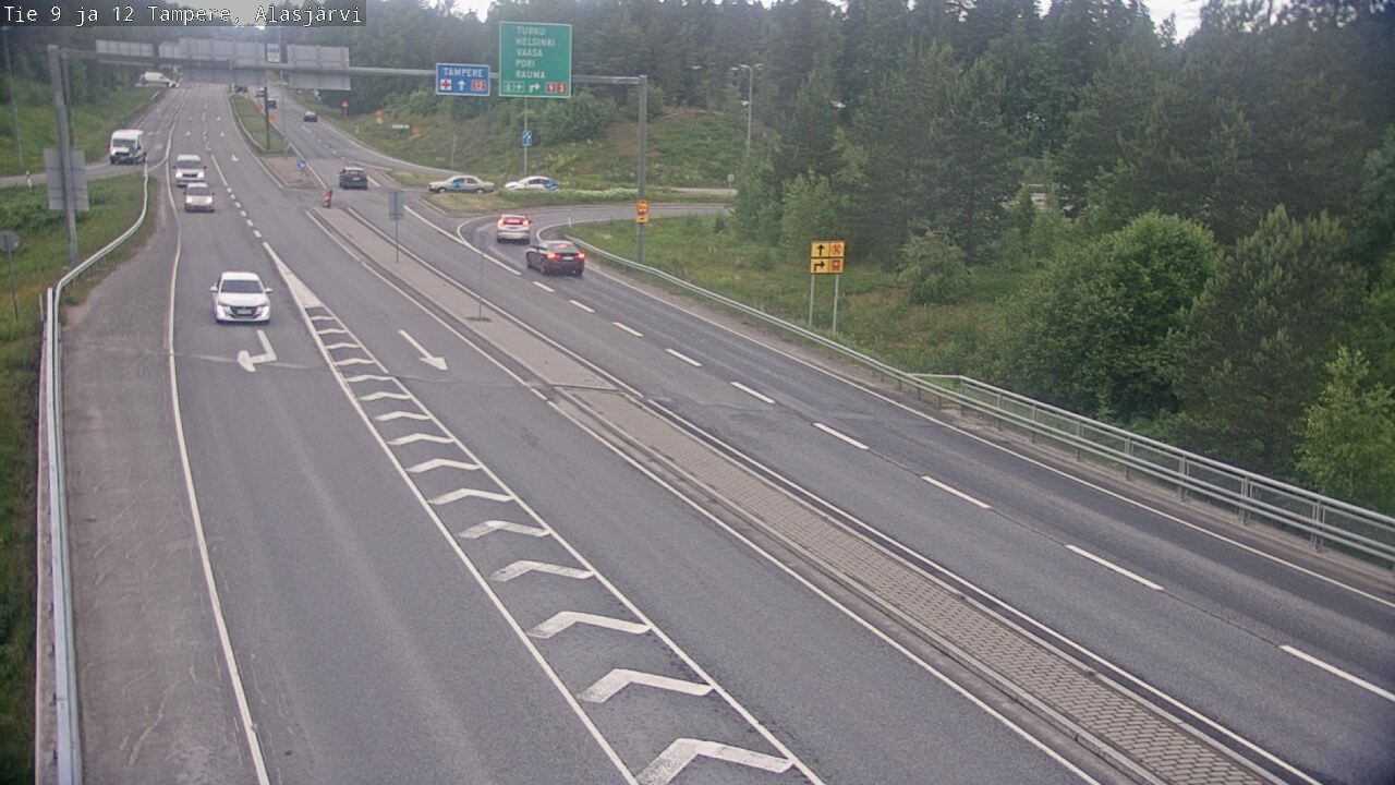 Weather Camera Image Väg 12 Tammerfors, Alasjärvi, Tampere, Pirkanmaa