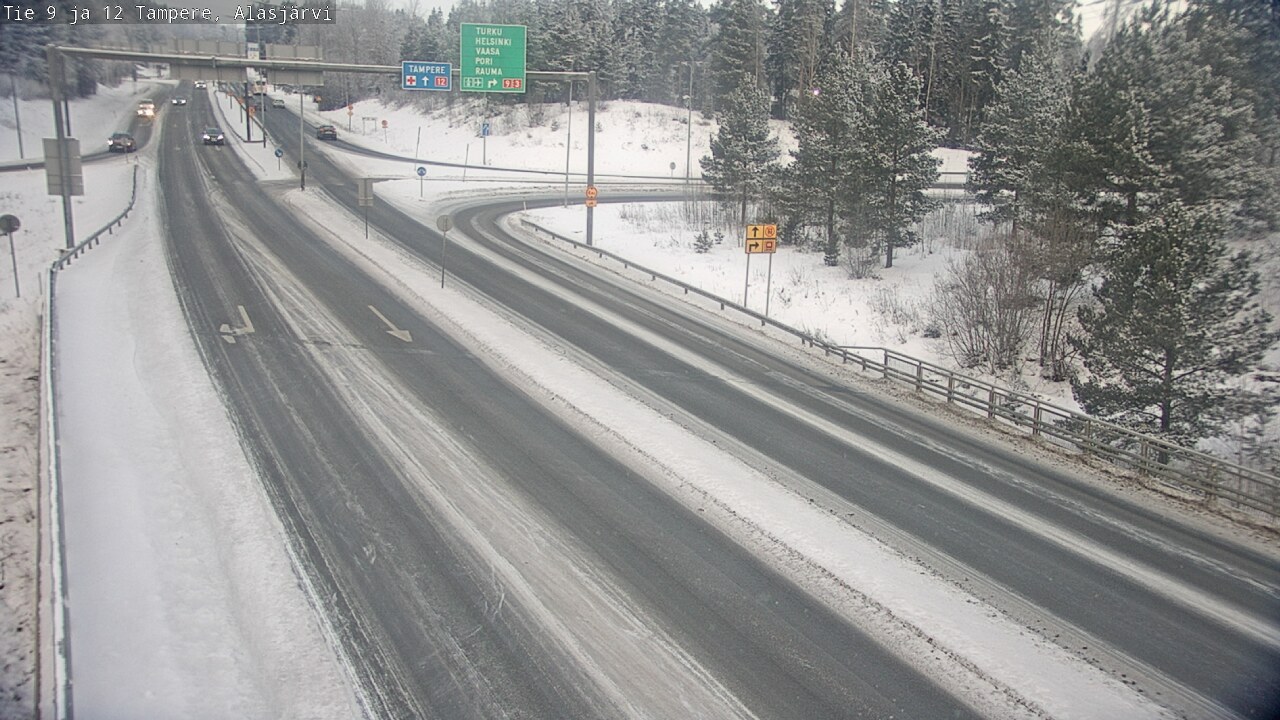 Weather Camera Image Väg 12 Tammerfors, Alasjärvi, Tampere, Pirkanmaa