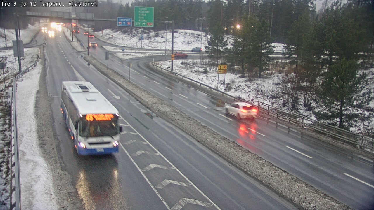 Weather Camera Image Väg 12 Tammerfors, Alasjärvi, Tampere, Pirkanmaa