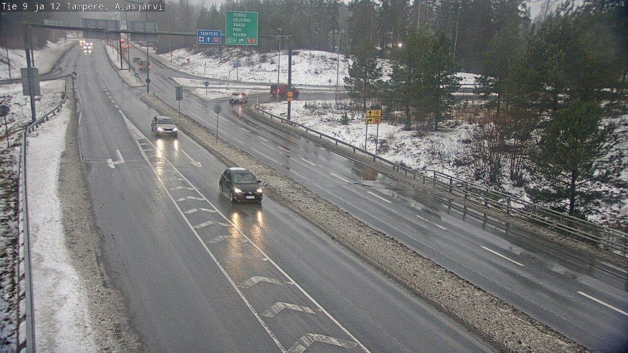 Weather Camera Image Väg 12 Tammerfors, Alasjärvi, Tampere, Pirkanmaa