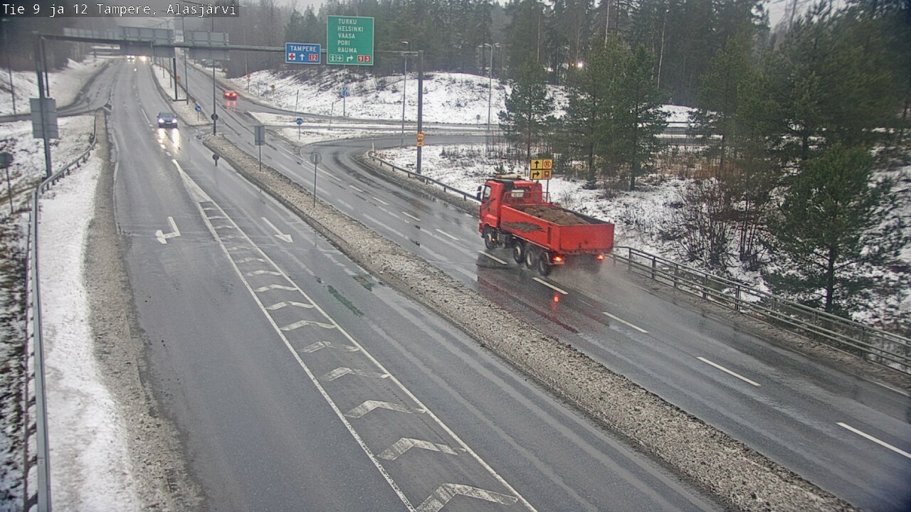 Weather Camera Image Väg 12 Tammerfors, Alasjärvi, Tampere, Pirkanmaa