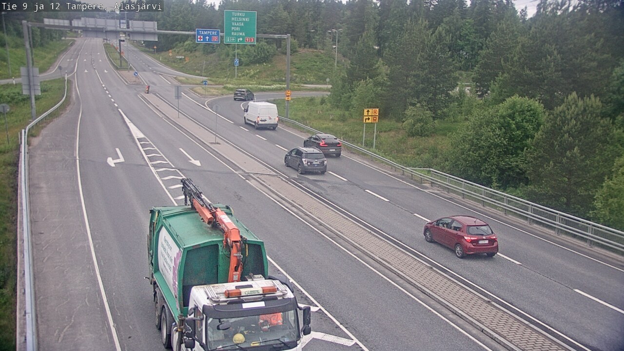 Weather Camera Image Väg 12 Tammerfors, Alasjärvi, Tampere, Pirkanmaa
