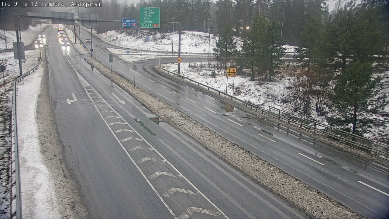 Weather Camera Image Väg 12 Tammerfors, Alasjärvi, Tampere, Pirkanmaa