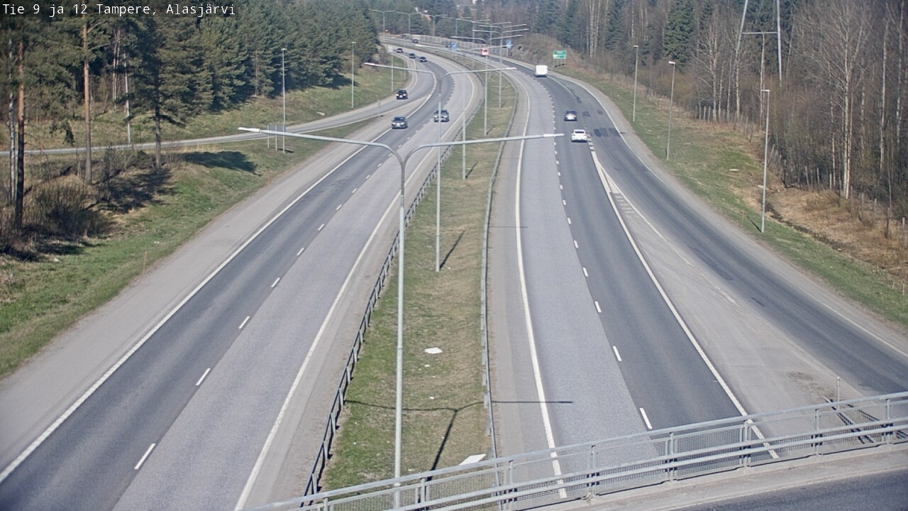 Kelikamerat Kuva Tie 12 Tampere, Alasjärvi, Tampere, Pirkanmaa