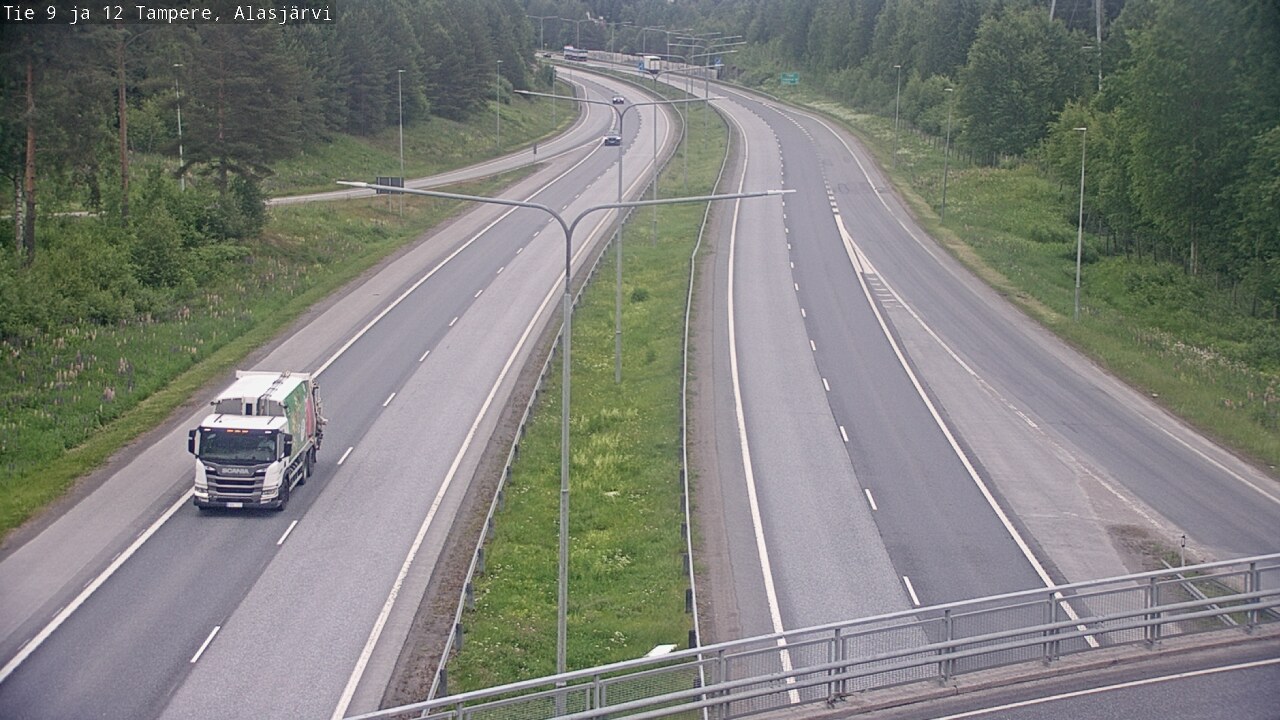 Weather Camera Image Väg 12 Tammerfors, Alasjärvi, Tampere, Pirkanmaa