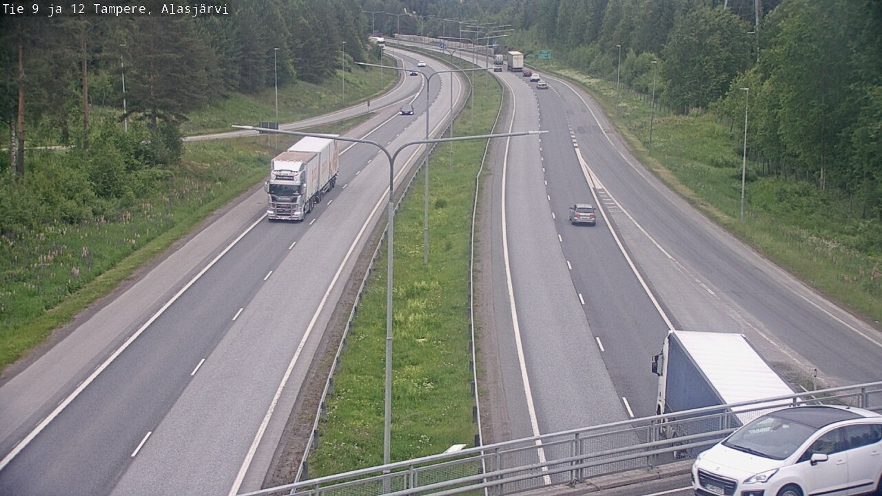 Weather Camera Image Väg 12 Tammerfors, Alasjärvi, Tampere, Pirkanmaa