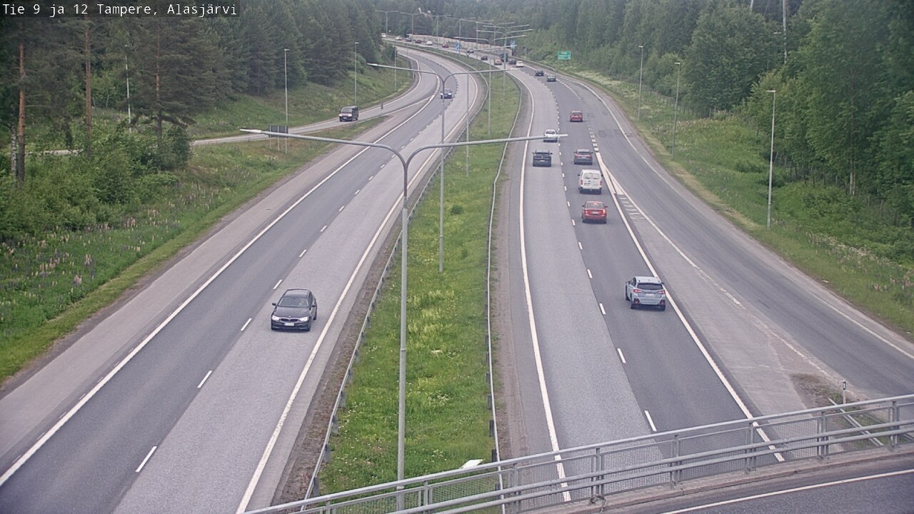 Weather Camera Image Väg 12 Tammerfors, Alasjärvi, Tampere, Pirkanmaa