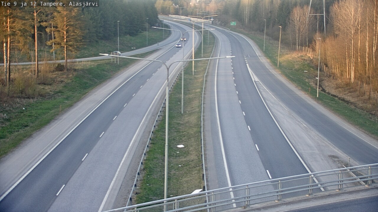 Weather Camera Image Väg 12 Tammerfors, Alasjärvi, Tampere, Pirkanmaa