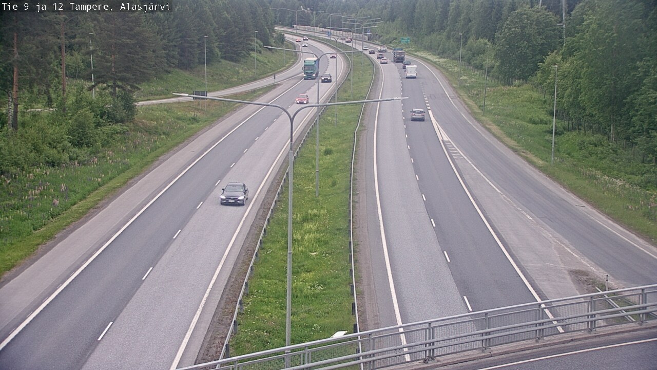 Weather Camera Image Väg 12 Tammerfors, Alasjärvi, Tampere, Pirkanmaa