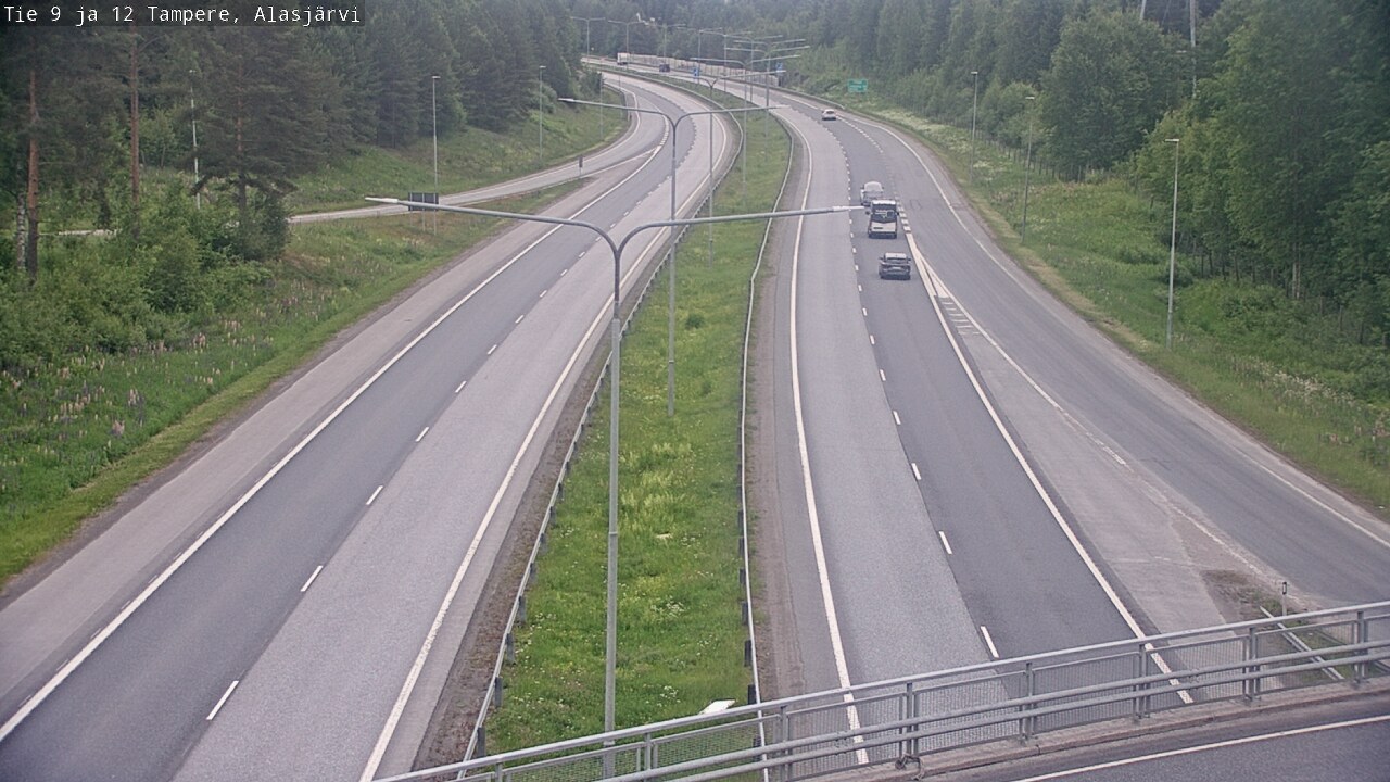 Weather Camera Image Väg 12 Tammerfors, Alasjärvi, Tampere, Pirkanmaa