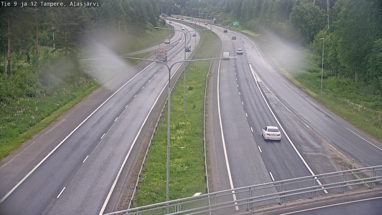 Weather Camera Image Väg 12 Tammerfors, Alasjärvi, Tampere, Pirkanmaa