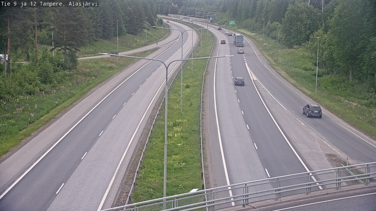 Weather Camera Image Väg 12 Tammerfors, Alasjärvi, Tampere, Pirkanmaa