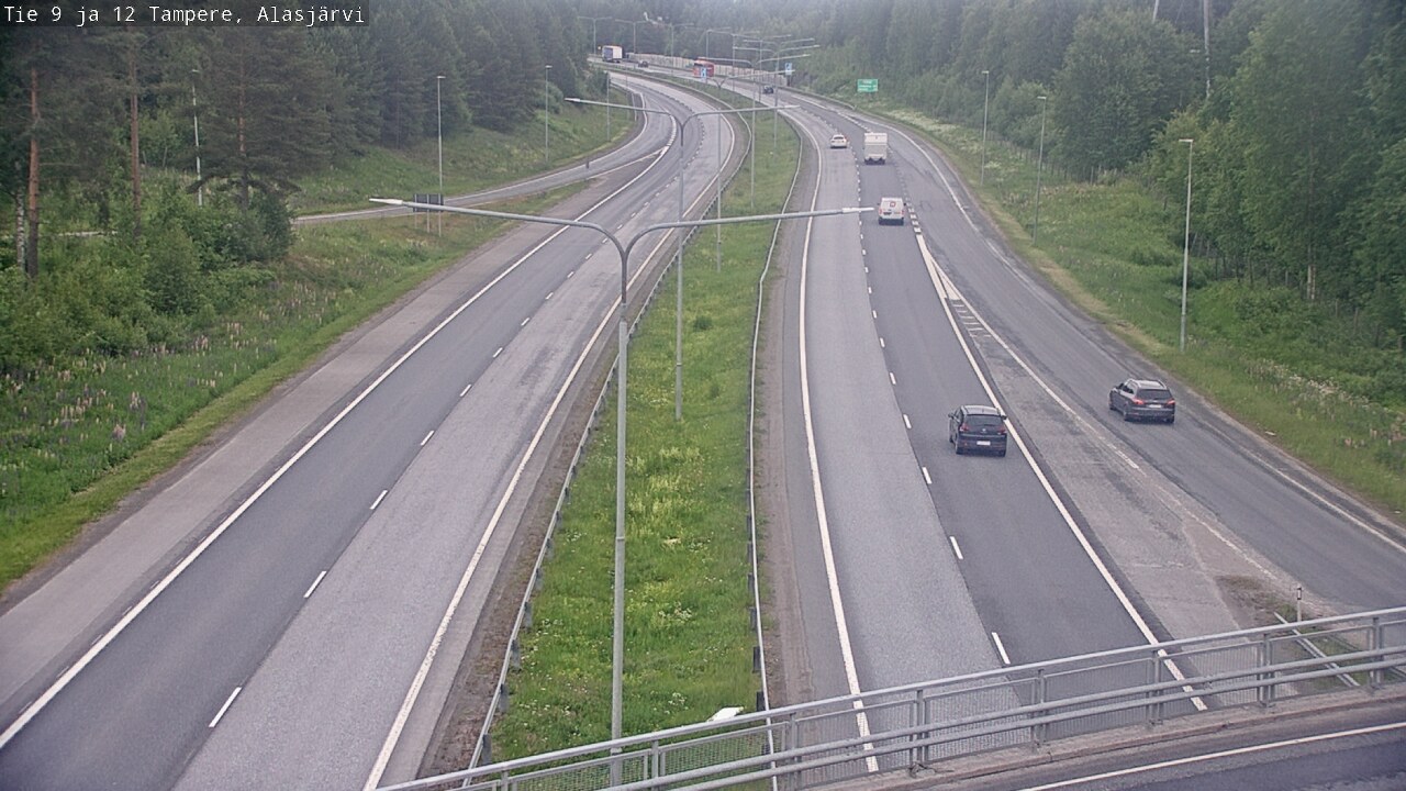 Weather Camera Image Väg 12 Tammerfors, Alasjärvi, Tampere, Pirkanmaa