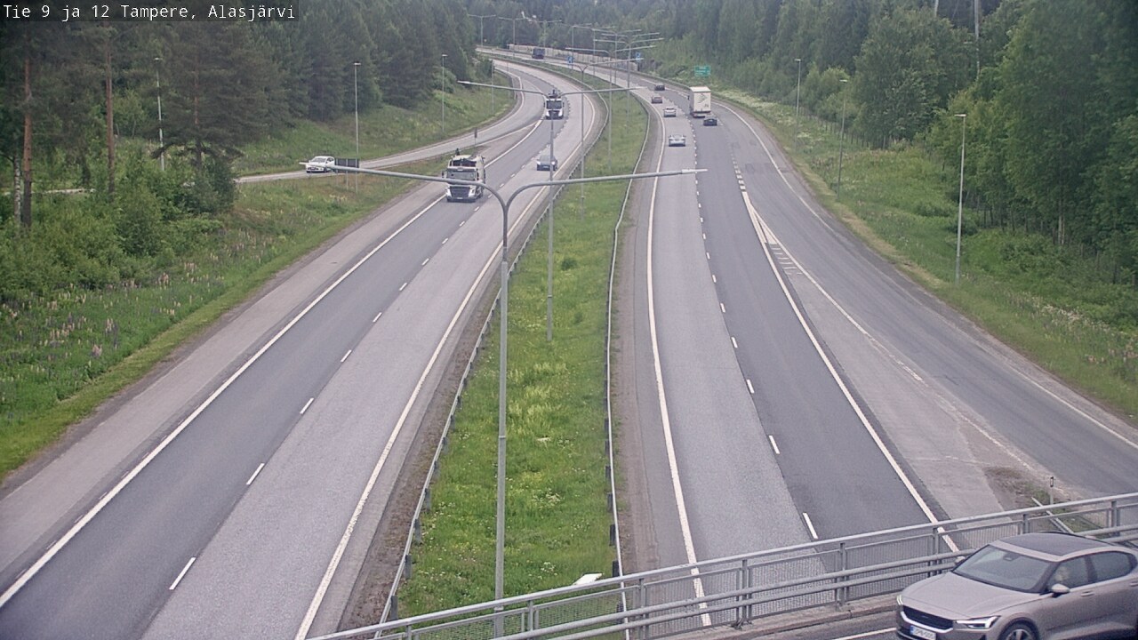 Weather Camera Image Väg 12 Tammerfors, Alasjärvi, Tampere, Pirkanmaa