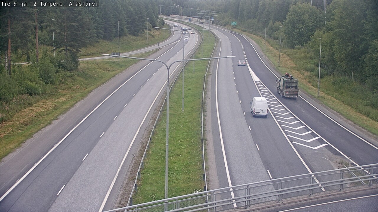 Weather Camera Image Road 12 Tampere, Alasjärvi, Tampere, Pirkanmaa