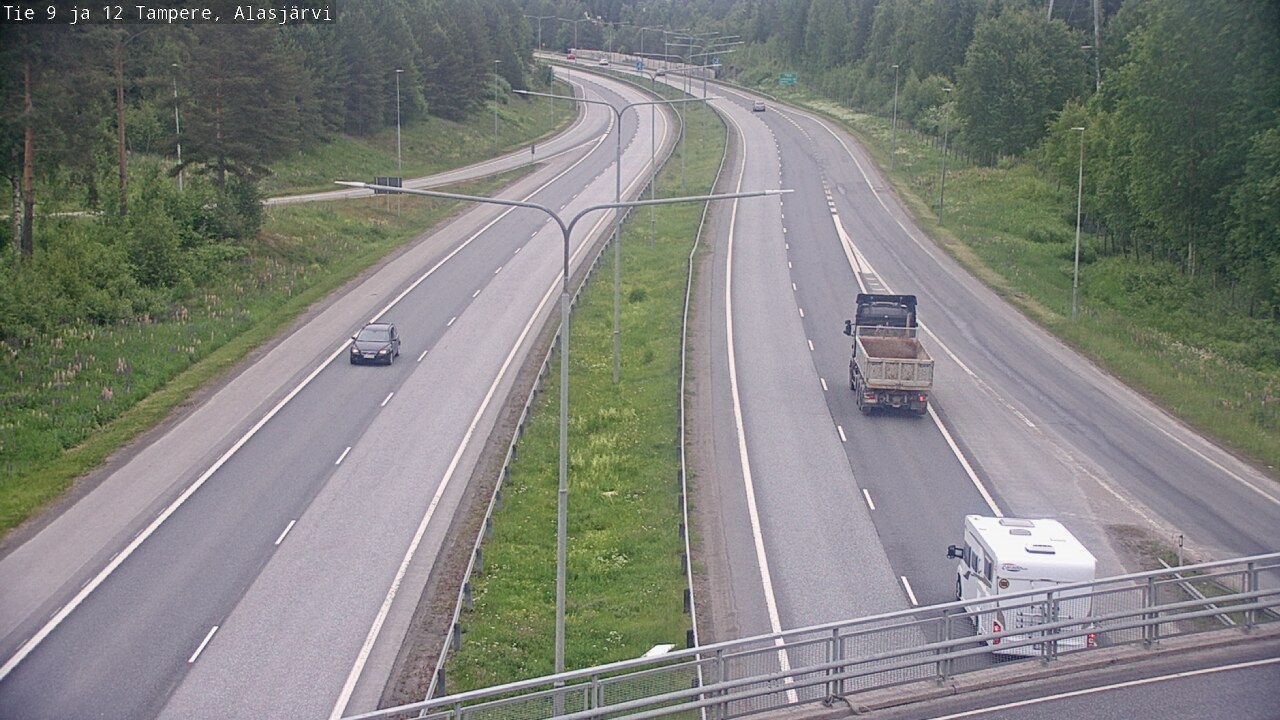 Weather Camera Image Väg 12 Tammerfors, Alasjärvi, Tampere, Pirkanmaa