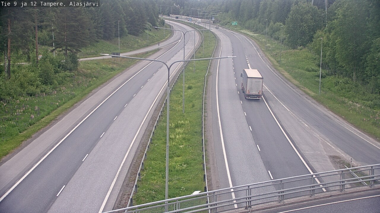 Weather Camera Image Väg 12 Tammerfors, Alasjärvi, Tampere, Pirkanmaa