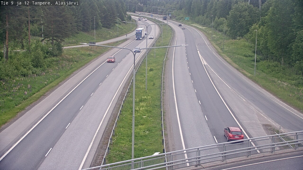 Weather Camera Image Väg 12 Tammerfors, Alasjärvi, Tampere, Pirkanmaa
