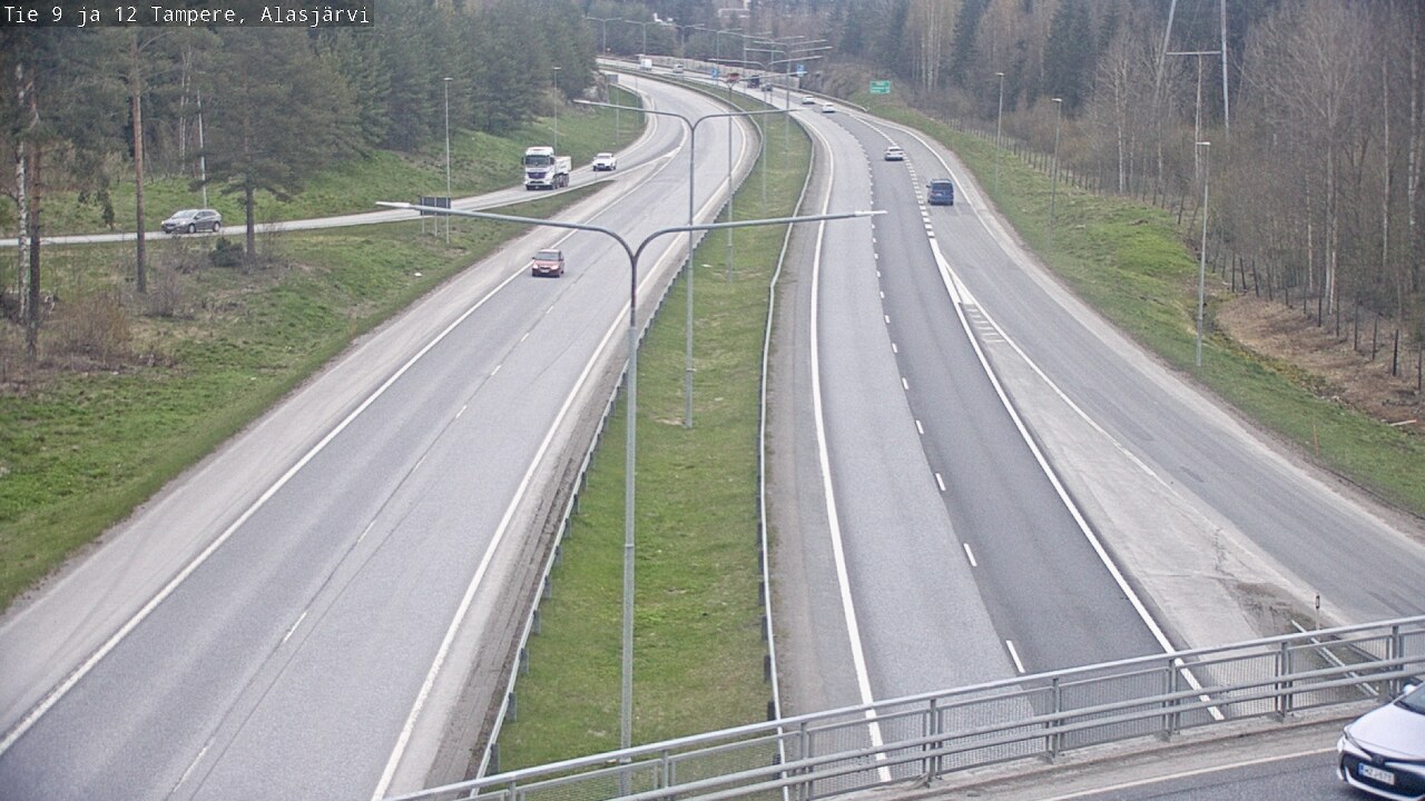 Weather Camera Image Road 12 Tampere, Alasjärvi, Tampere, Pirkanmaa