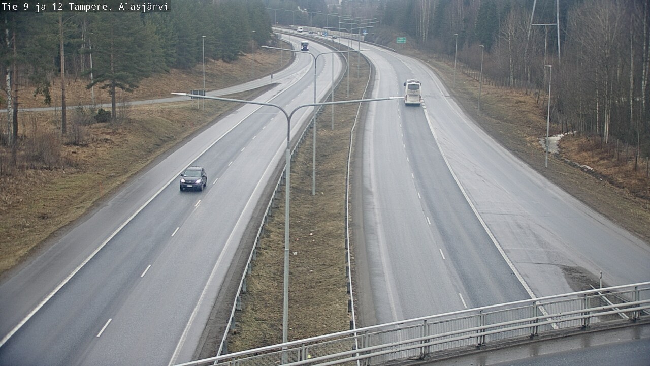 Weather Camera Image Väg 12 Tammerfors, Alasjärvi, Tampere, Pirkanmaa