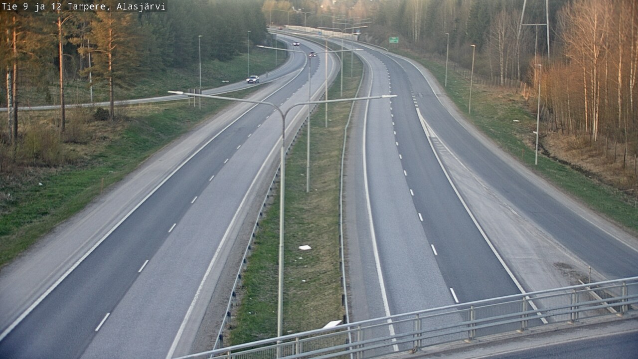 Weather Camera Image Väg 12 Tammerfors, Alasjärvi, Tampere, Pirkanmaa