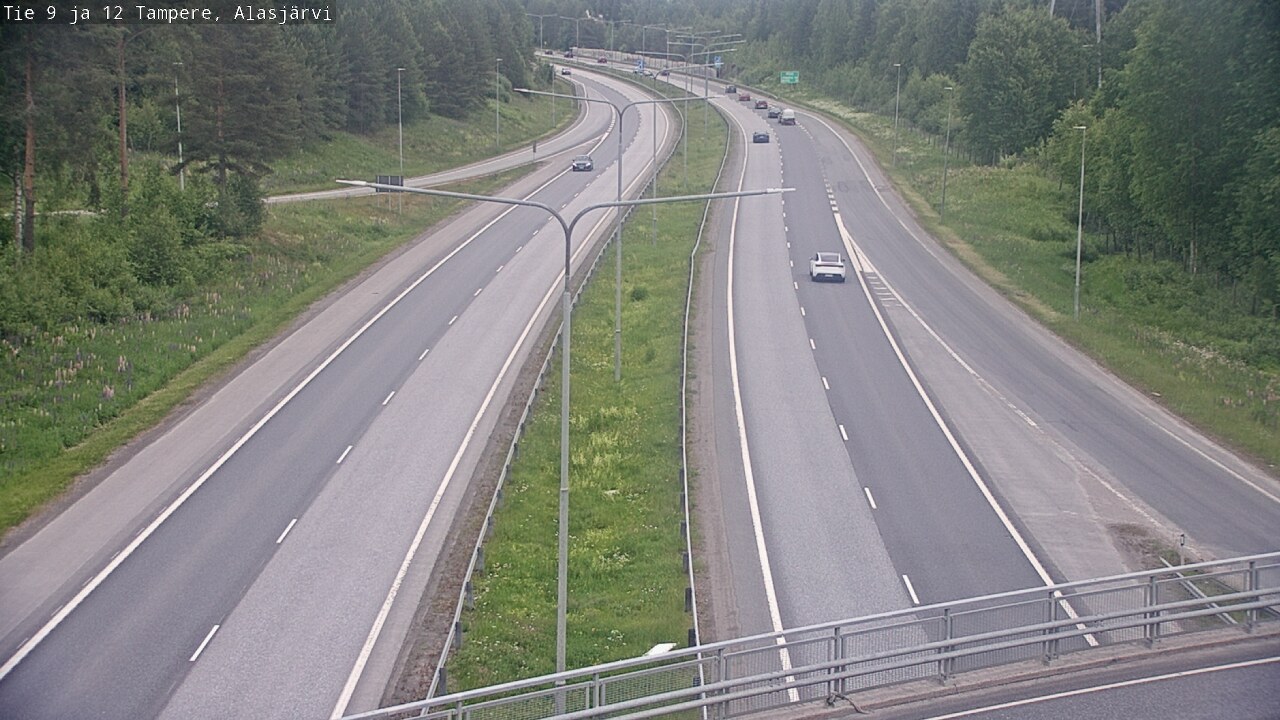 Weather Camera Image Väg 12 Tammerfors, Alasjärvi, Tampere, Pirkanmaa
