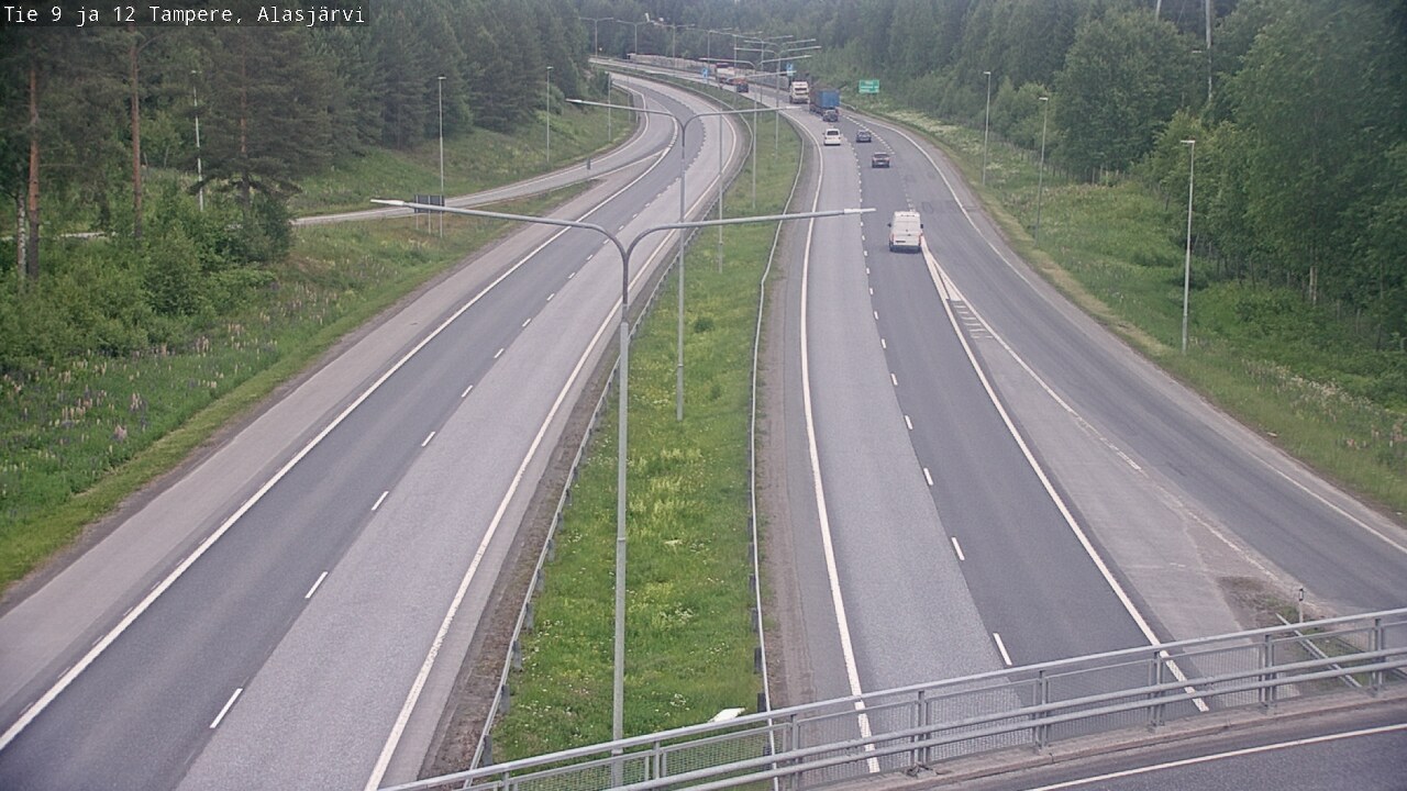 Weather Camera Image Väg 12 Tammerfors, Alasjärvi, Tampere, Pirkanmaa