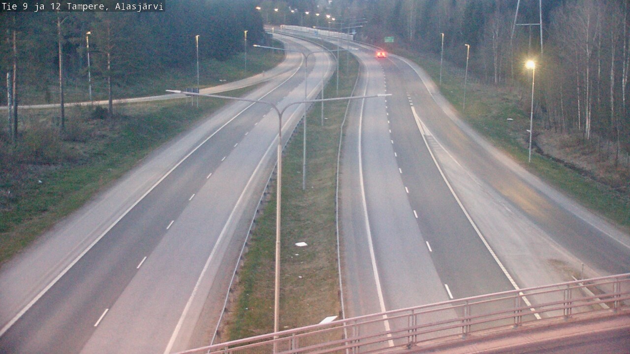 Weather Camera Image Väg 12 Tammerfors, Alasjärvi, Tampere, Pirkanmaa