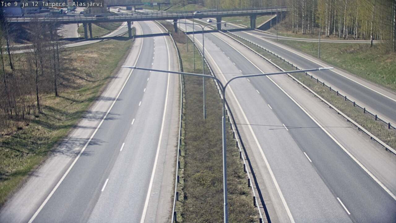 Weather Camera Image Väg 12 Tammerfors, Alasjärvi, Tampere, Pirkanmaa