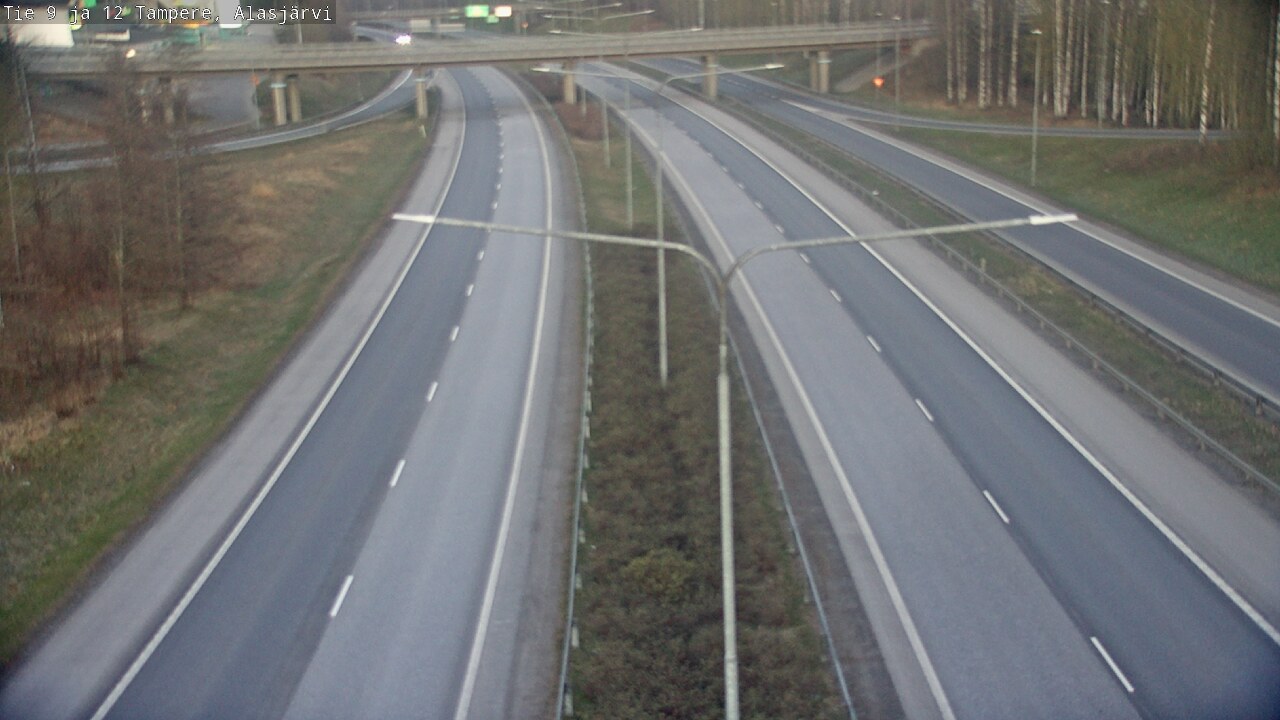 Weather Camera Image Väg 12 Tammerfors, Alasjärvi, Tampere, Pirkanmaa