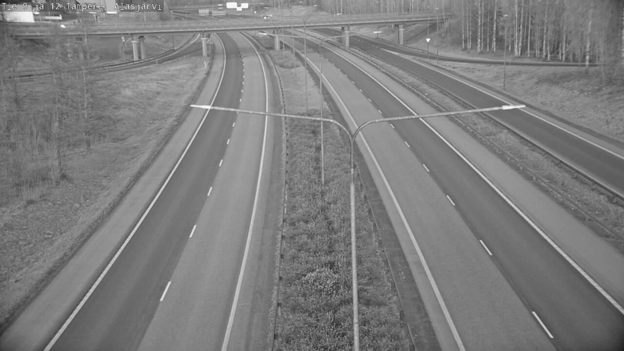 Weather Camera Image Väg 12 Tammerfors, Alasjärvi, Tampere, Pirkanmaa