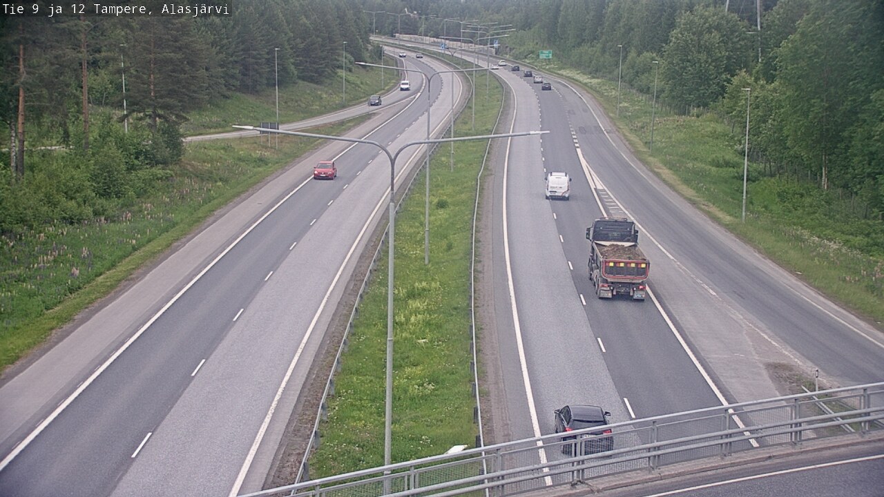 Weather Camera Image Väg 12 Tammerfors, Alasjärvi, Tampere, Pirkanmaa