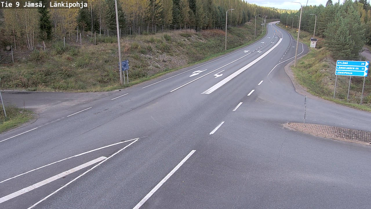 Weather Camera Image Road 9 Jämsä, Länkipohja, Jämsä, Keski-Suomi