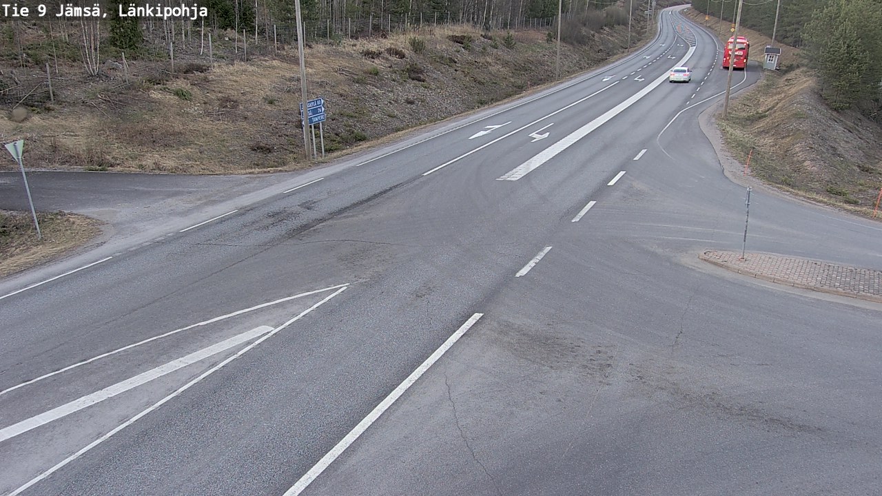 Weather Camera Image Väg 9 Jämsä, Länkipohja, Jämsä, Keski-Suomi