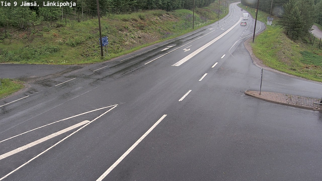 Weather Camera Image Väg 9 Jämsä, Länkipohja, Jämsä, Keski-Suomi