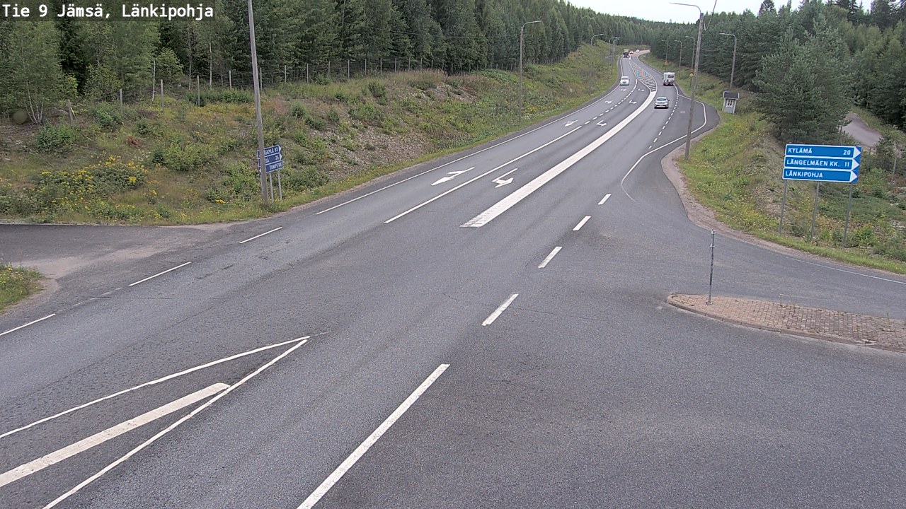 Weather Camera Image Väg 9 Jämsä, Länkipohja, Jämsä, Keski-Suomi