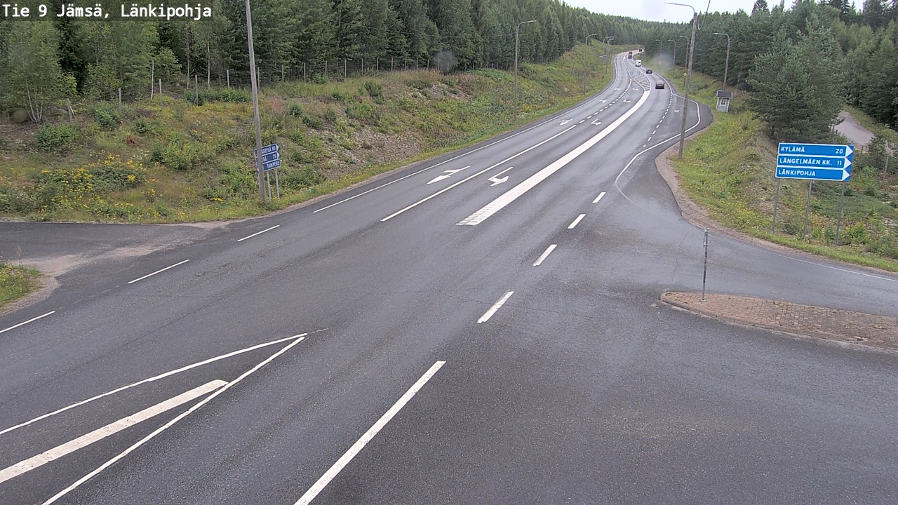 Weather Camera Image Väg 9 Jämsä, Länkipohja, Jämsä, Keski-Suomi
