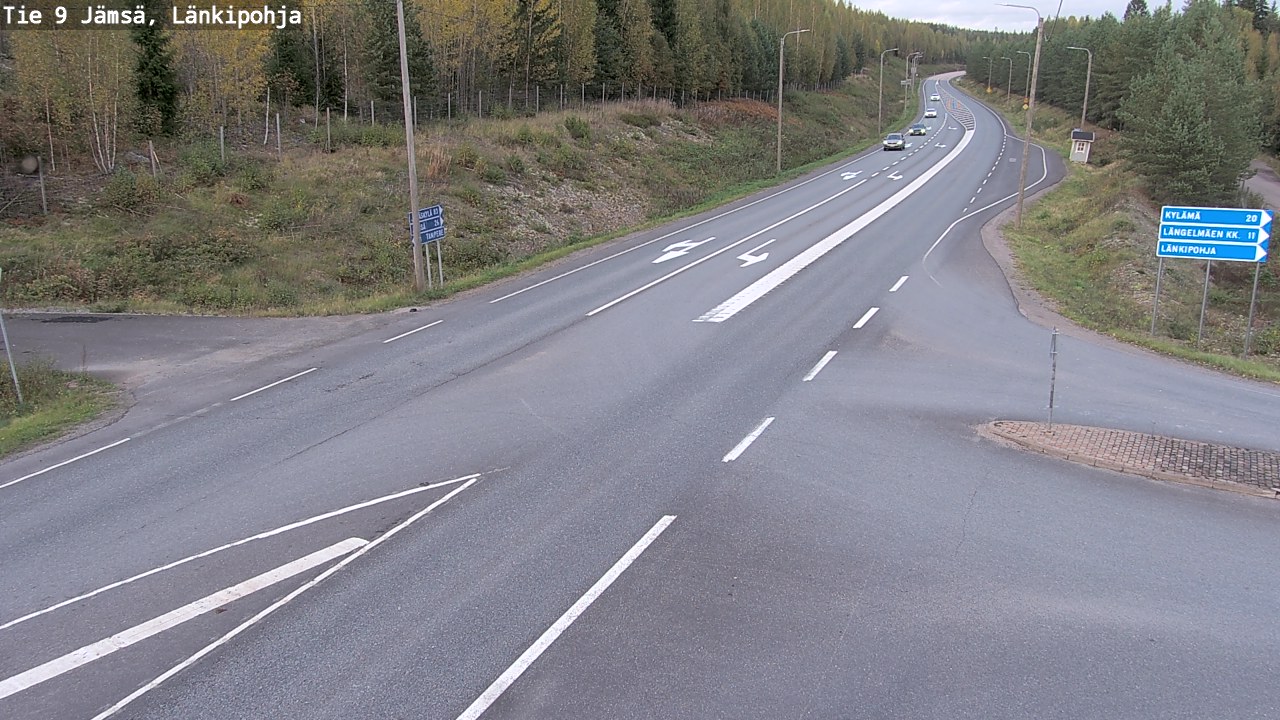 Weather Camera Image Road 9 Jämsä, Länkipohja, Jämsä, Keski-Suomi