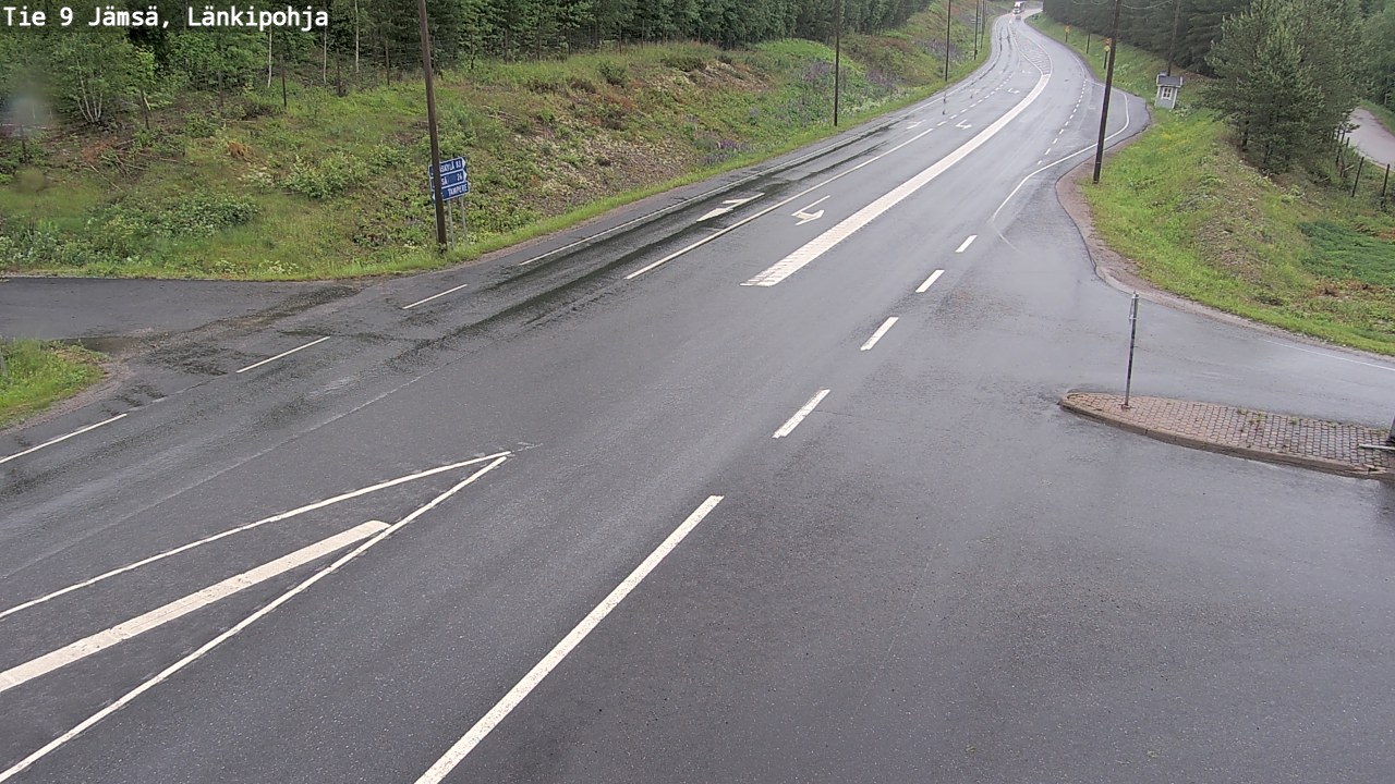 Weather Camera Image Väg 9 Jämsä, Länkipohja, Jämsä, Keski-Suomi